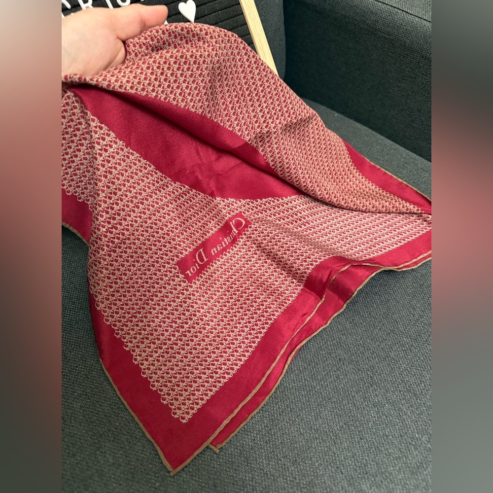 🧣Dior silk square scarf - Picture 13 of 15